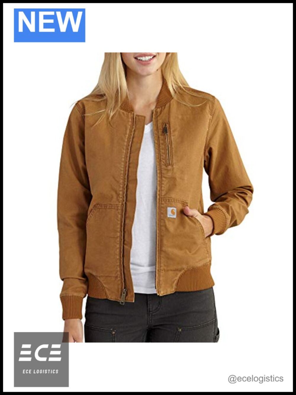 Carhartt Crawford Bomber Jacket Relaxed Fit Long Sleeve